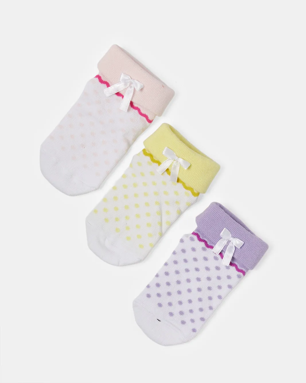 Infant Girls Assorted Ankle Length Socks (3 Pairs) sold by Redtag product image thumbnail 2