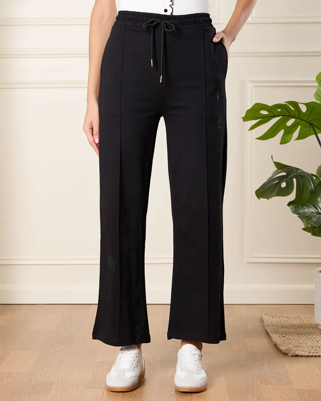 Women Black Wide Leg Active Pants sold by Redtag