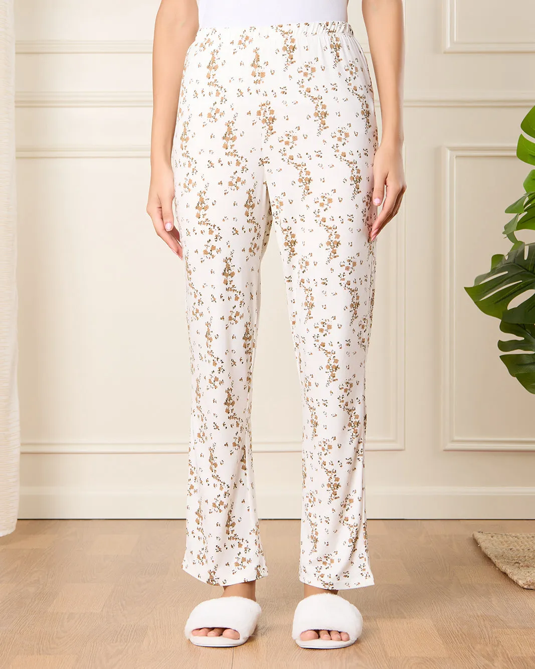 Women White Lace Long Pant Cami Set (2 Piece) sold by Redtag product image thumbnail 3