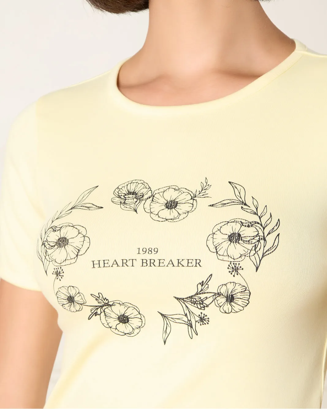 Women Yellow Printed T-Shirt sold by Redtag product image thumbnail 4