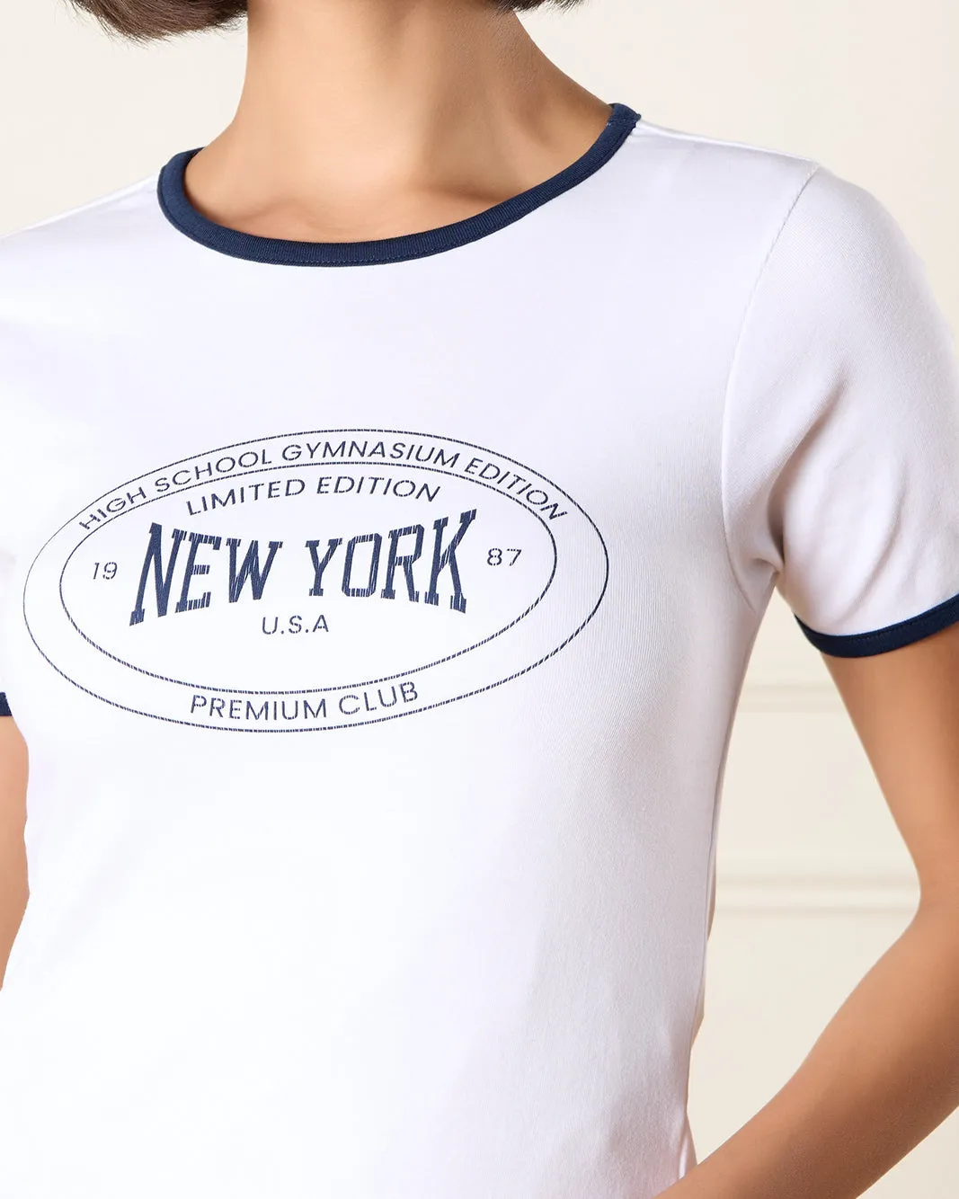 Women Ivory Printed T-Shirt sold by Redtag product image thumbnail 4