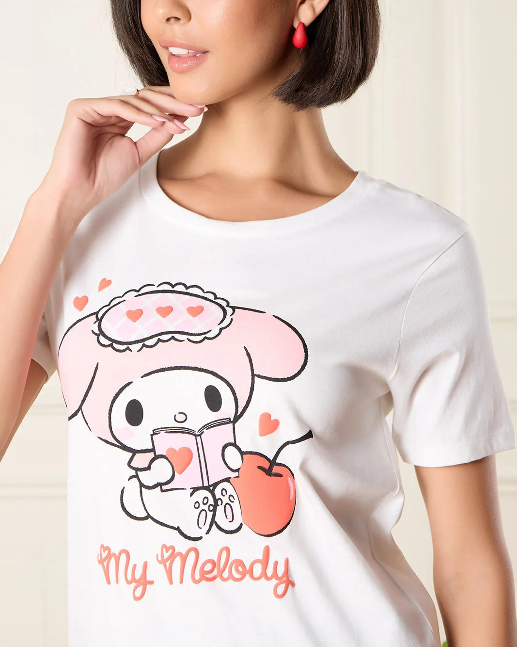 Women Ivory Melody Printed T-Shirt sold by Redtag product image thumbnail 4