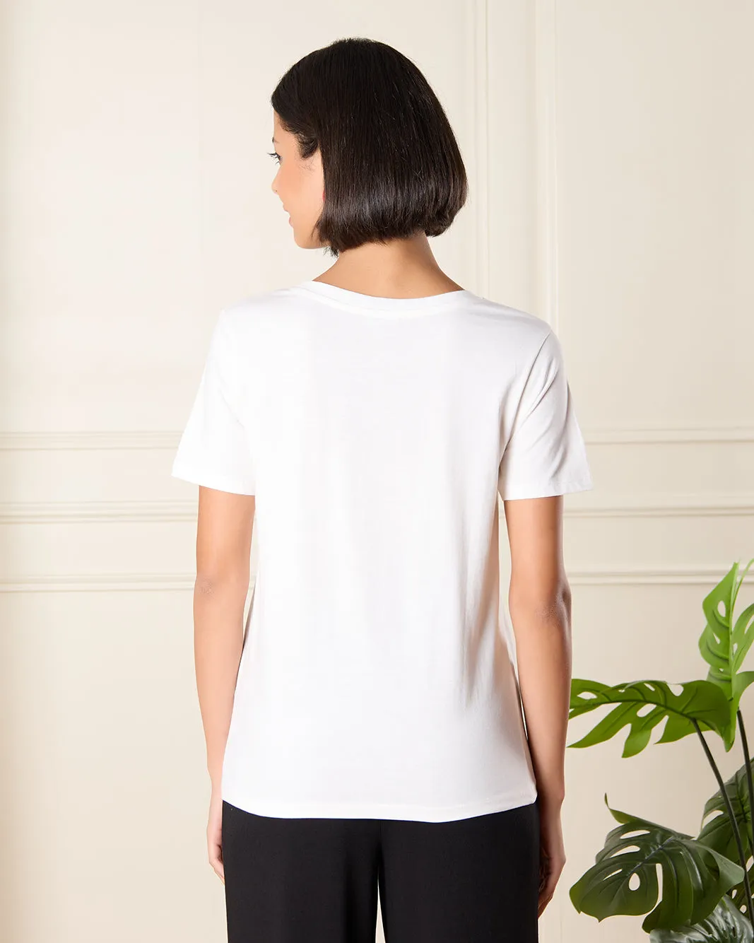 Women Ivory Melody Printed T-Shirt sold by Redtag product image thumbnail 3