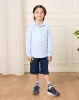 Boys Blue Dobby Long Sleeved Shirt sold by Redtag