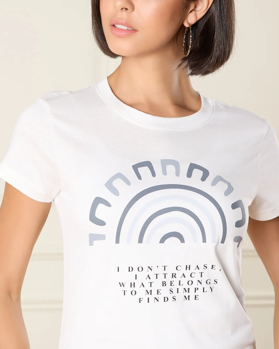 Women Ivory Printed T-Shirt sold by Redtag product image thumbnail 4