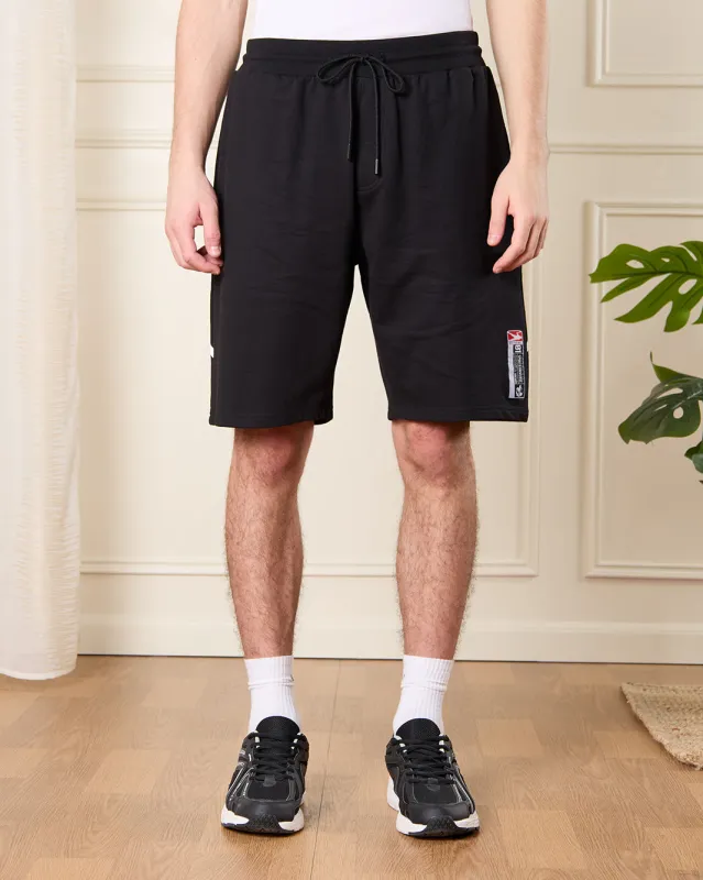 Men Black Baseball Shorts sold by Redtag