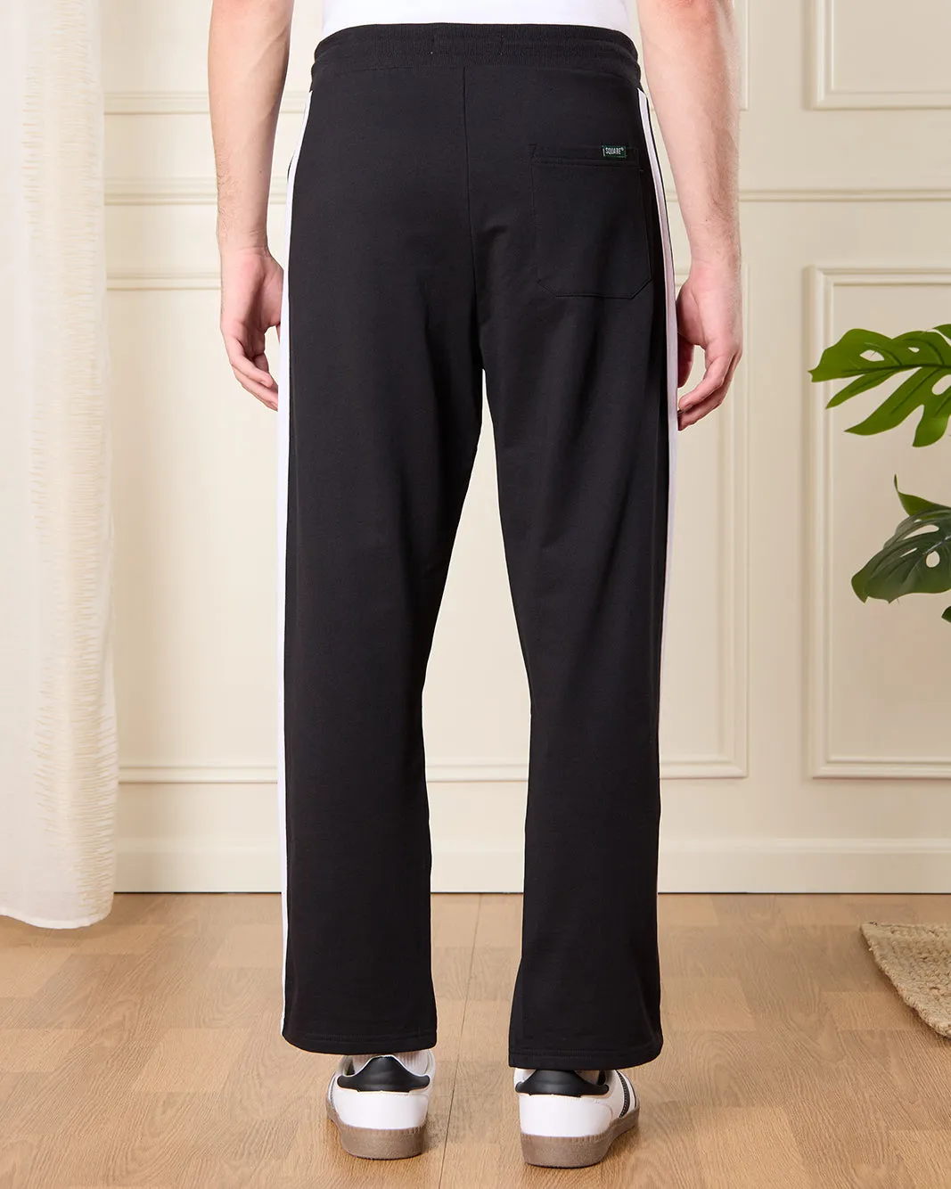 Men Black Print Active Pants sold by Redtag product image thumbnail 3