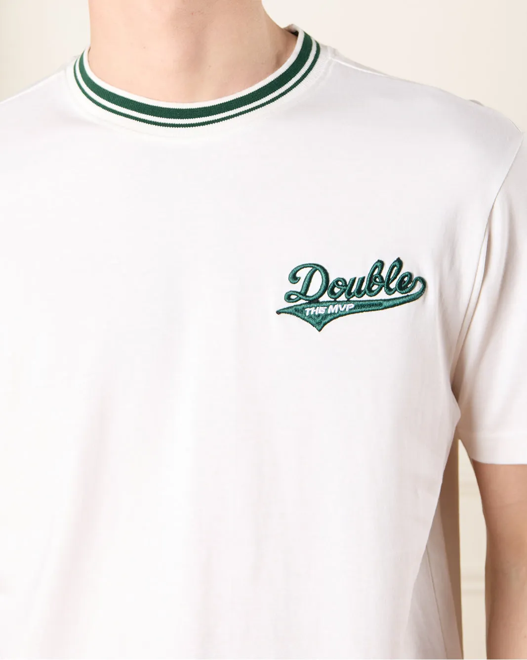 Men Ivory Baseball Chicago Print T-Shirt sold by Redtag product image thumbnail 4