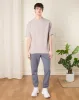 Men Grey Jacquard T-Shirt sold by Redtag