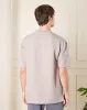 Men Grey Jacquard T-Shirt sold by Redtag