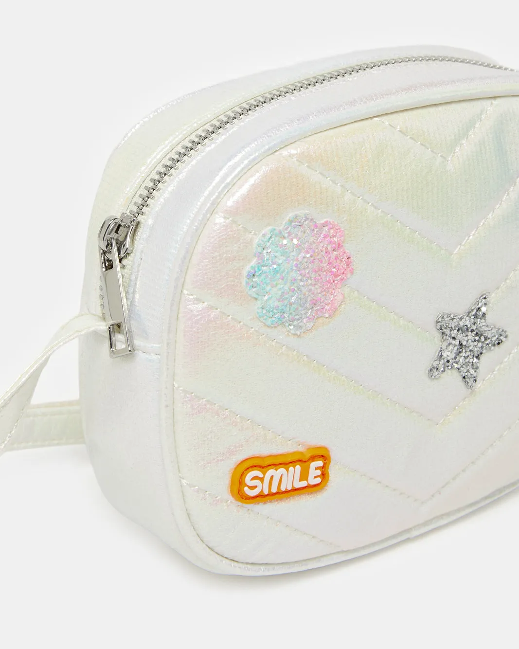 Girls White Embellished Crossbody Bag sold by Redtag product image thumbnail 3