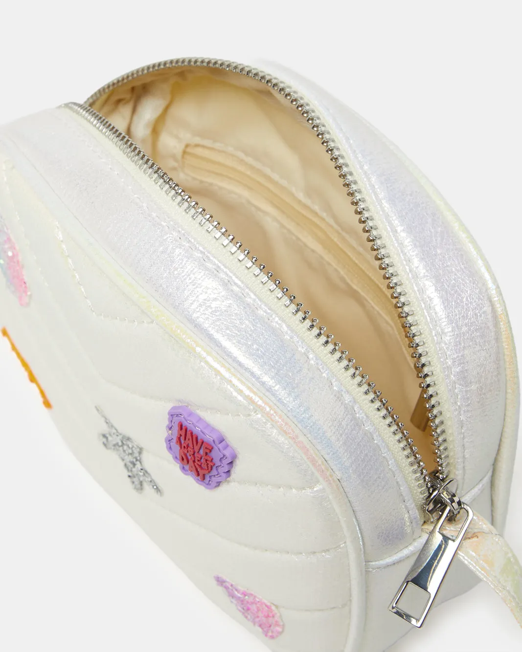 Girls White Embellished Crossbody Bag sold by Redtag product image thumbnail 4