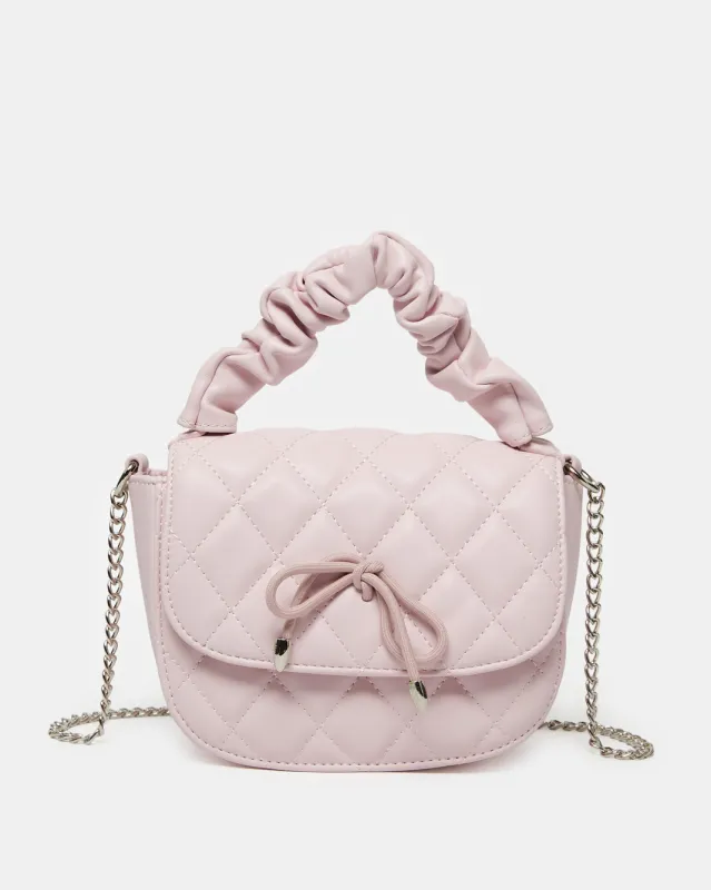 Girls Pink Textured Crossbody Bag sold by Redtag