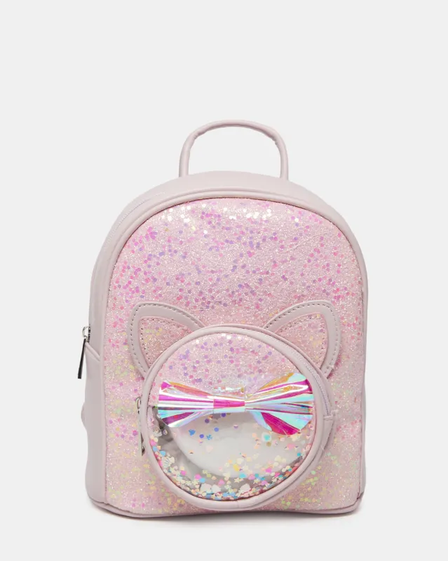 Girls Pink Embellished Sequin Backpack sold by Redtag