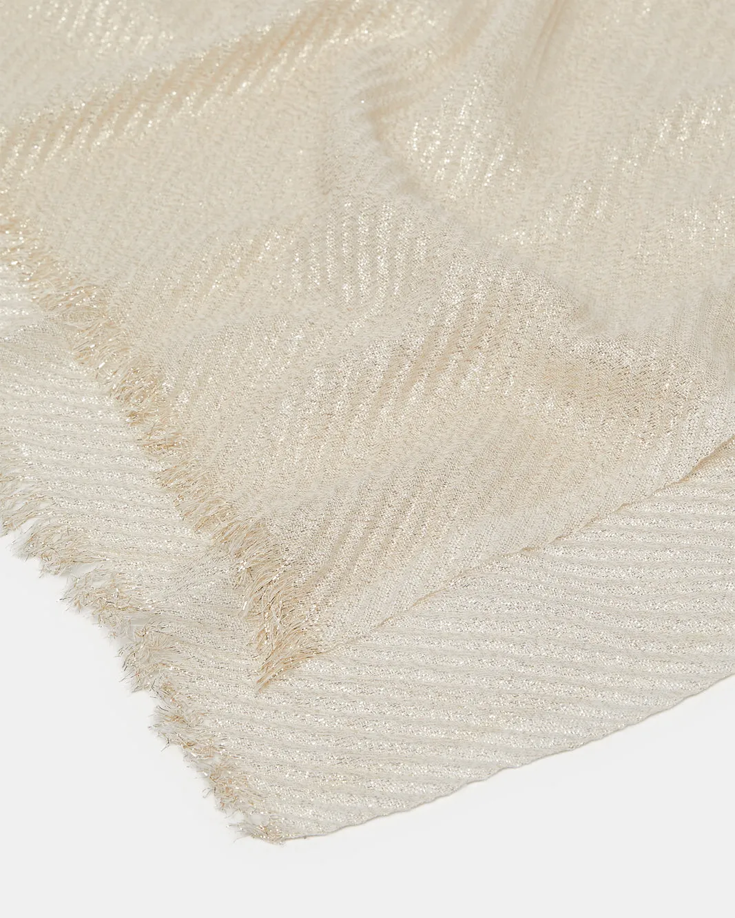 Women Beige Embellished Scarf sold by Redtag product image thumbnail 4