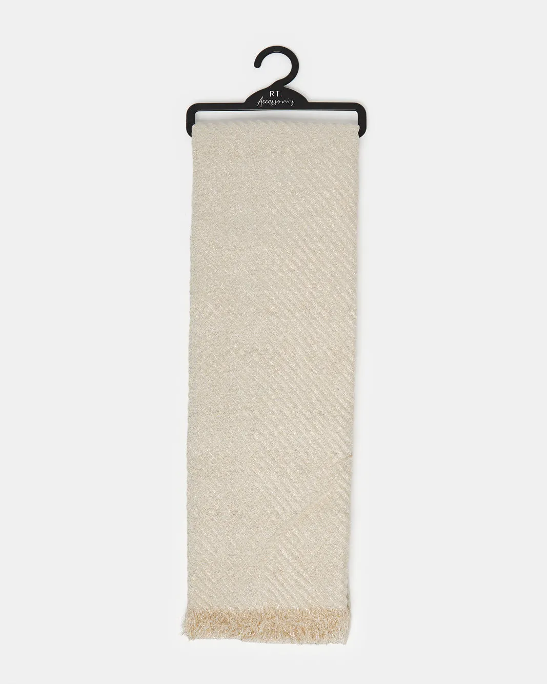 Women Beige Embellished Scarf sold by Redtag