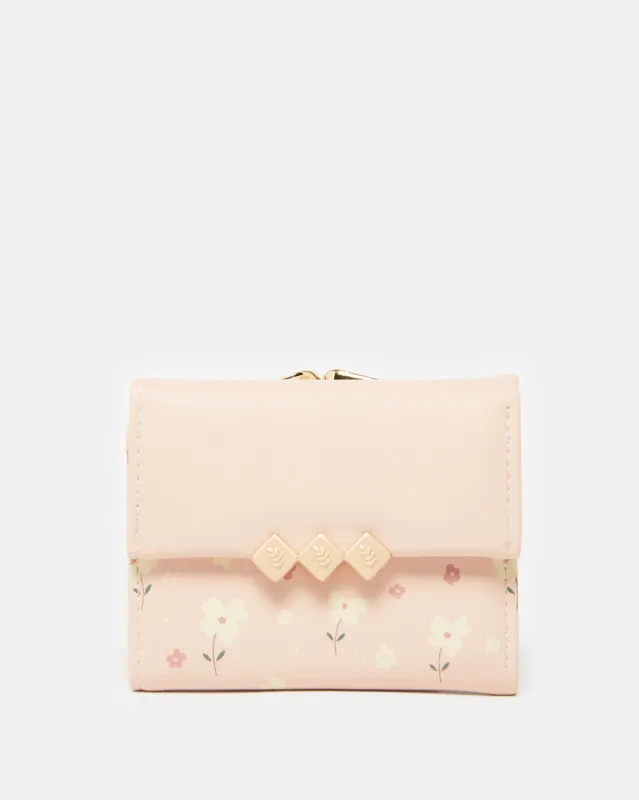 Girls Pink Floral Printed Purse sold by Redtag