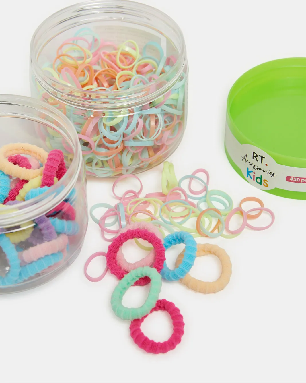 Girls Assorted Elastic Hair Bobbles (450 Piece) sold by Redtag product image thumbnail 4