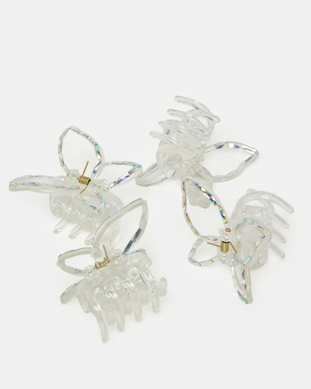 Girls White Hair Claw Set (Pack of 4) sold by Redtag product image thumbnail 3