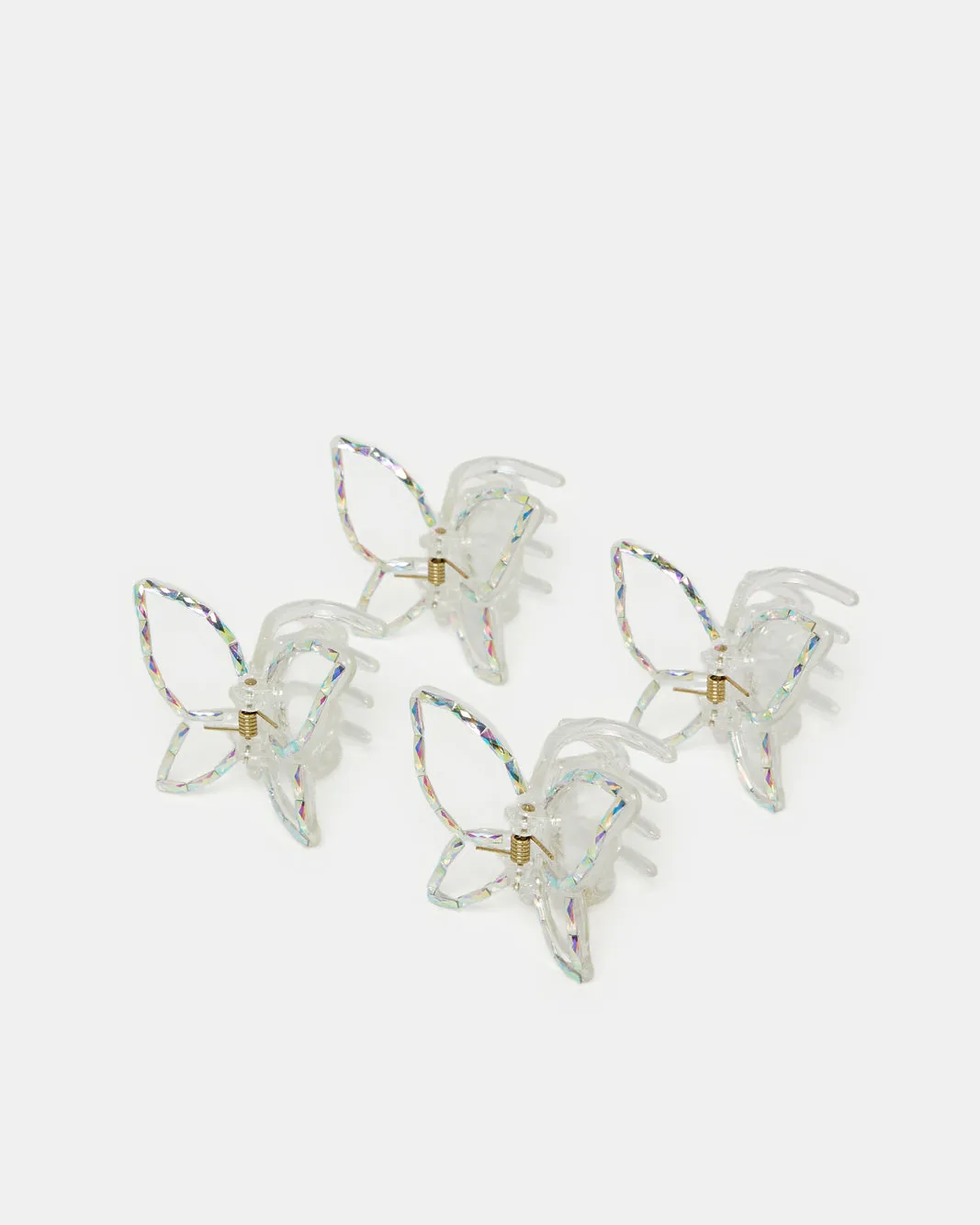 Girls White Hair Claw Set (Pack of 4) sold by Redtag