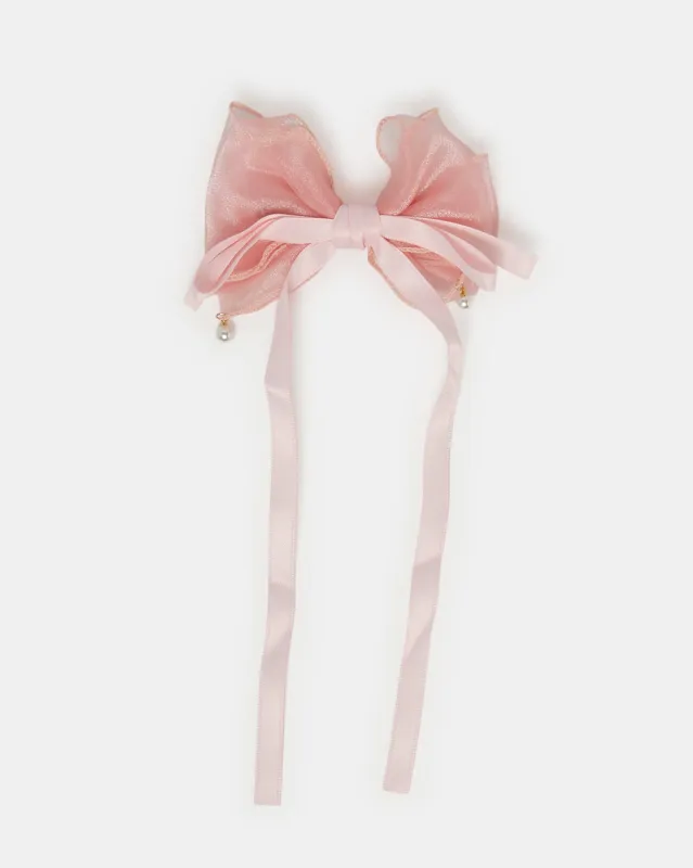 Girls Pink Embellished Hair Clip sold by Redtag