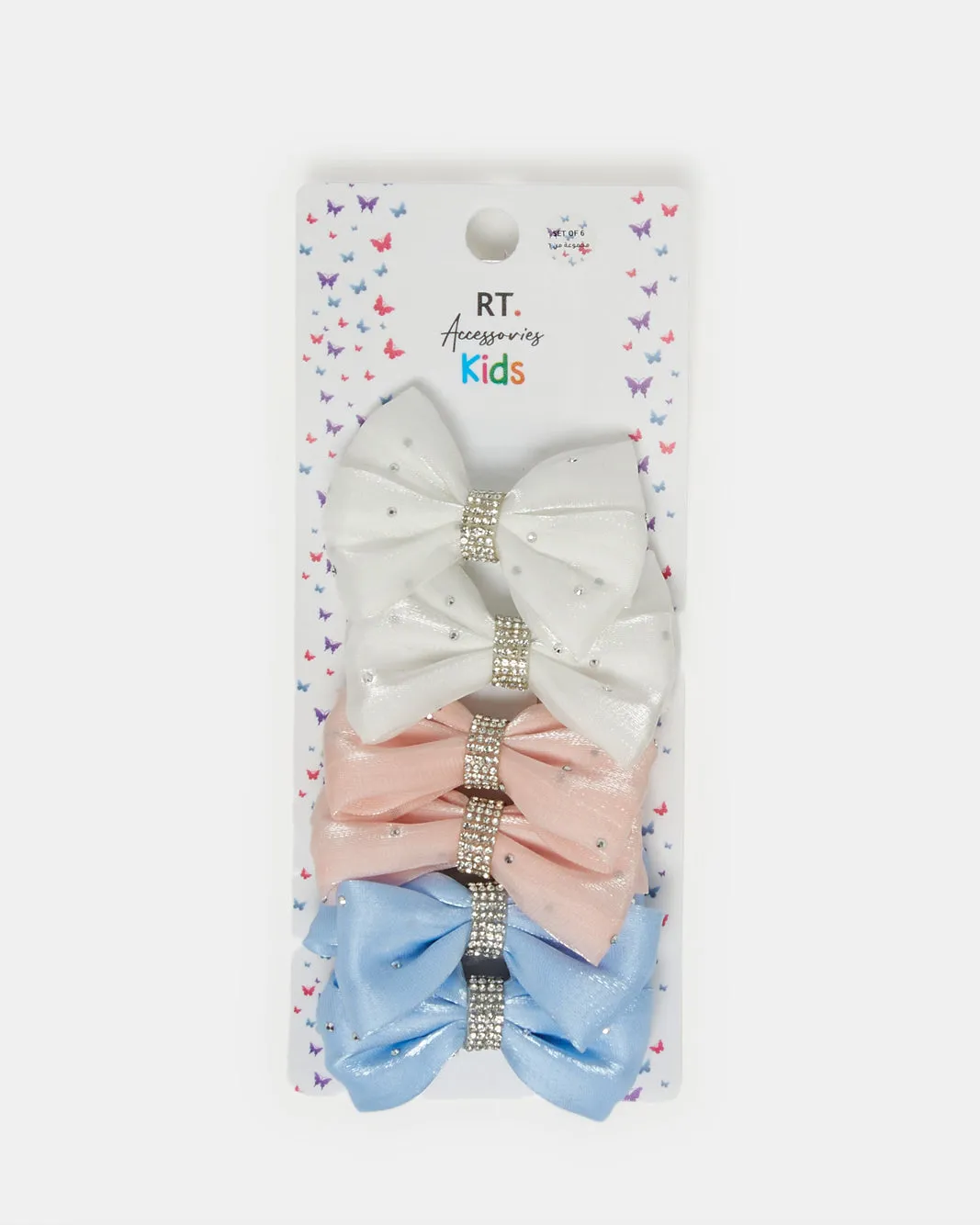 Girls Assorted Bow Hair Clip (Pack of 6) sold by Redtag