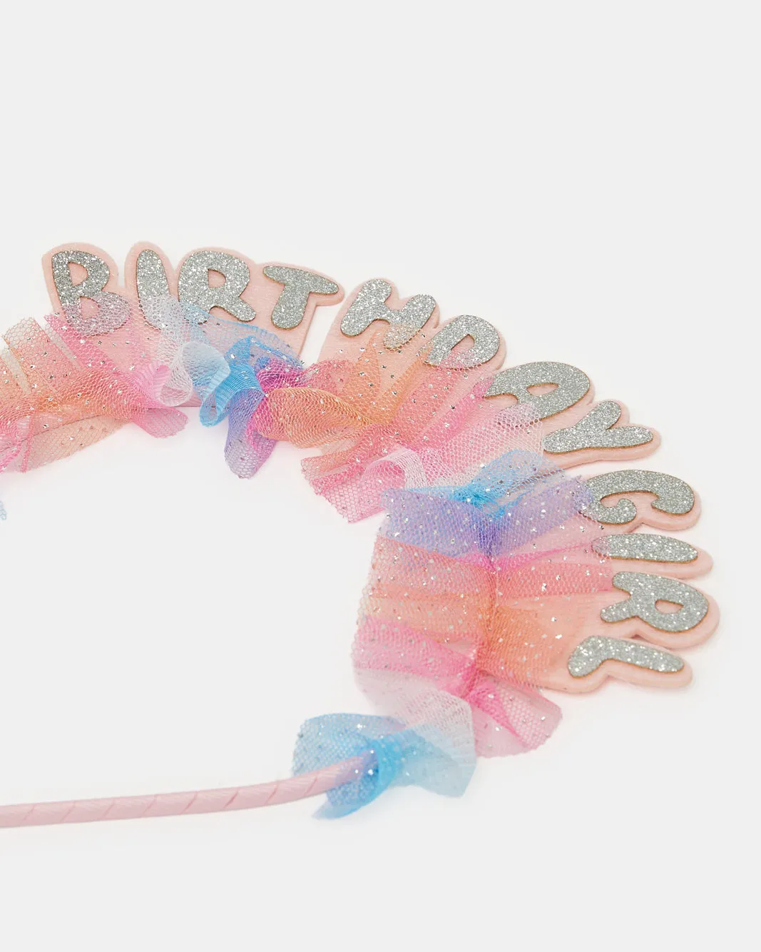 Girls Pink Birthday Girl Headband sold by Redtag product image thumbnail 3