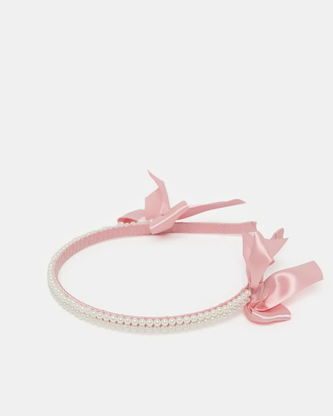 Girls Pink Bow Headband sold by Redtag product image thumbnail 2