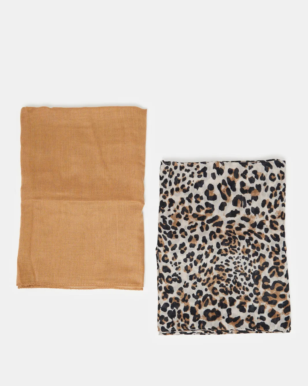 Women Brown Print Scarf Set (Pack of 2) sold by Redtag