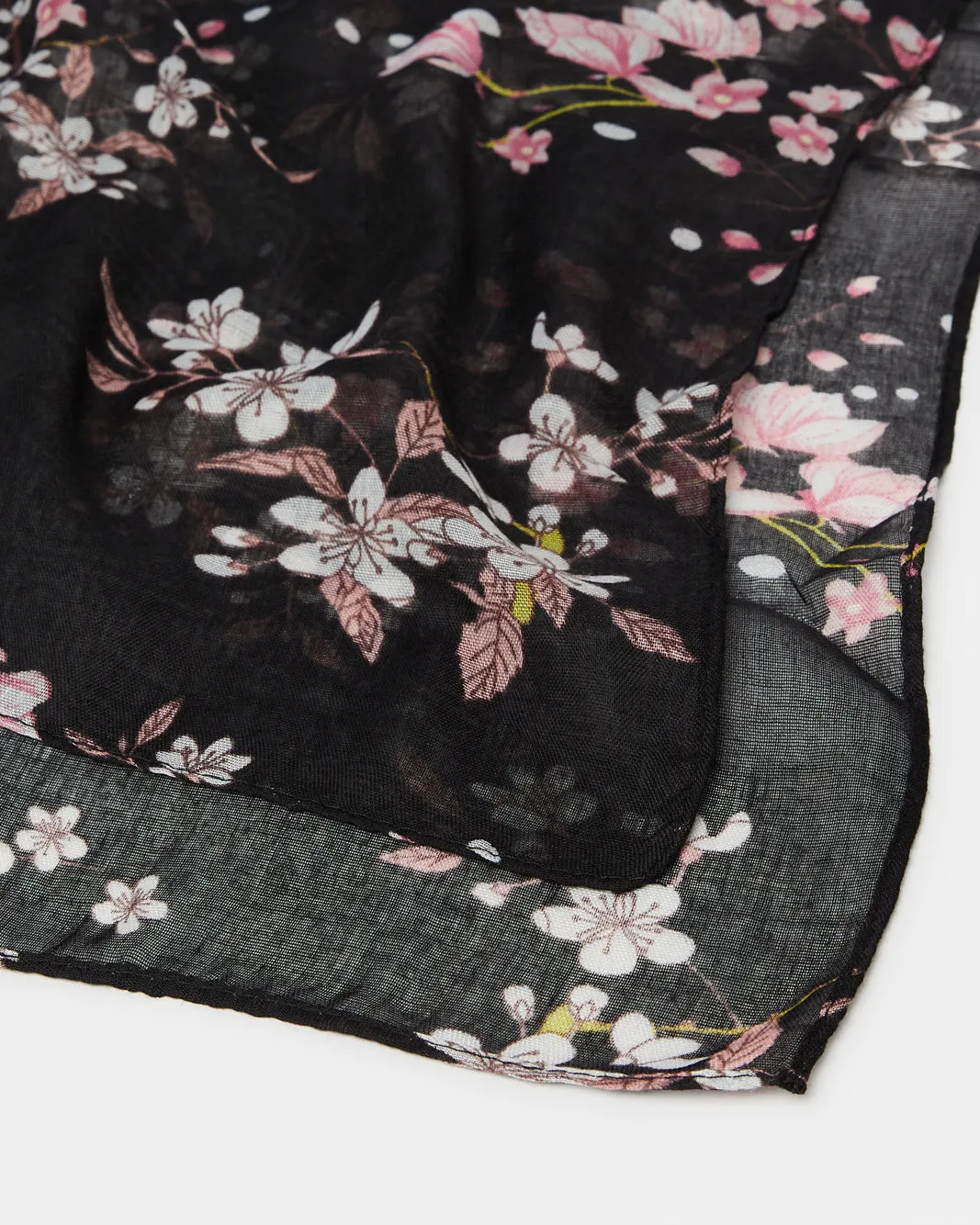 Women Black Floral Print Scarf sold by Redtag product image thumbnail 4
