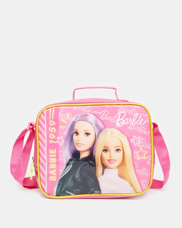 Girls Pink Barbie Lunch Bag sold by Redtag