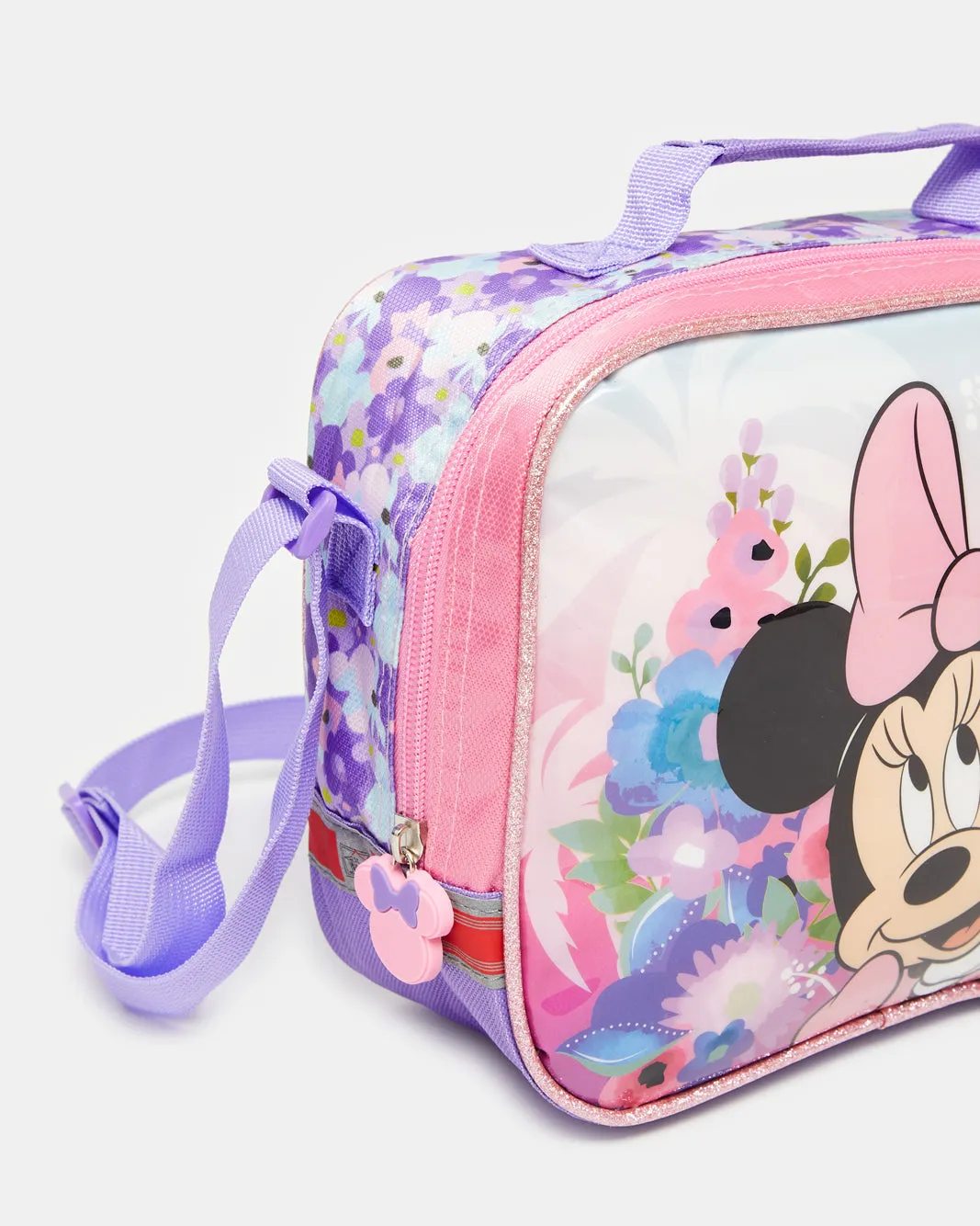 Girls Purple And Pink Minnie Mouse Lunch Bag sold by Redtag product image thumbnail 2