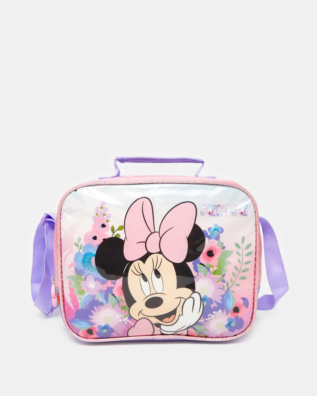Girls Purple And Pink Minnie Mouse Lunch Bag sold by Redtag