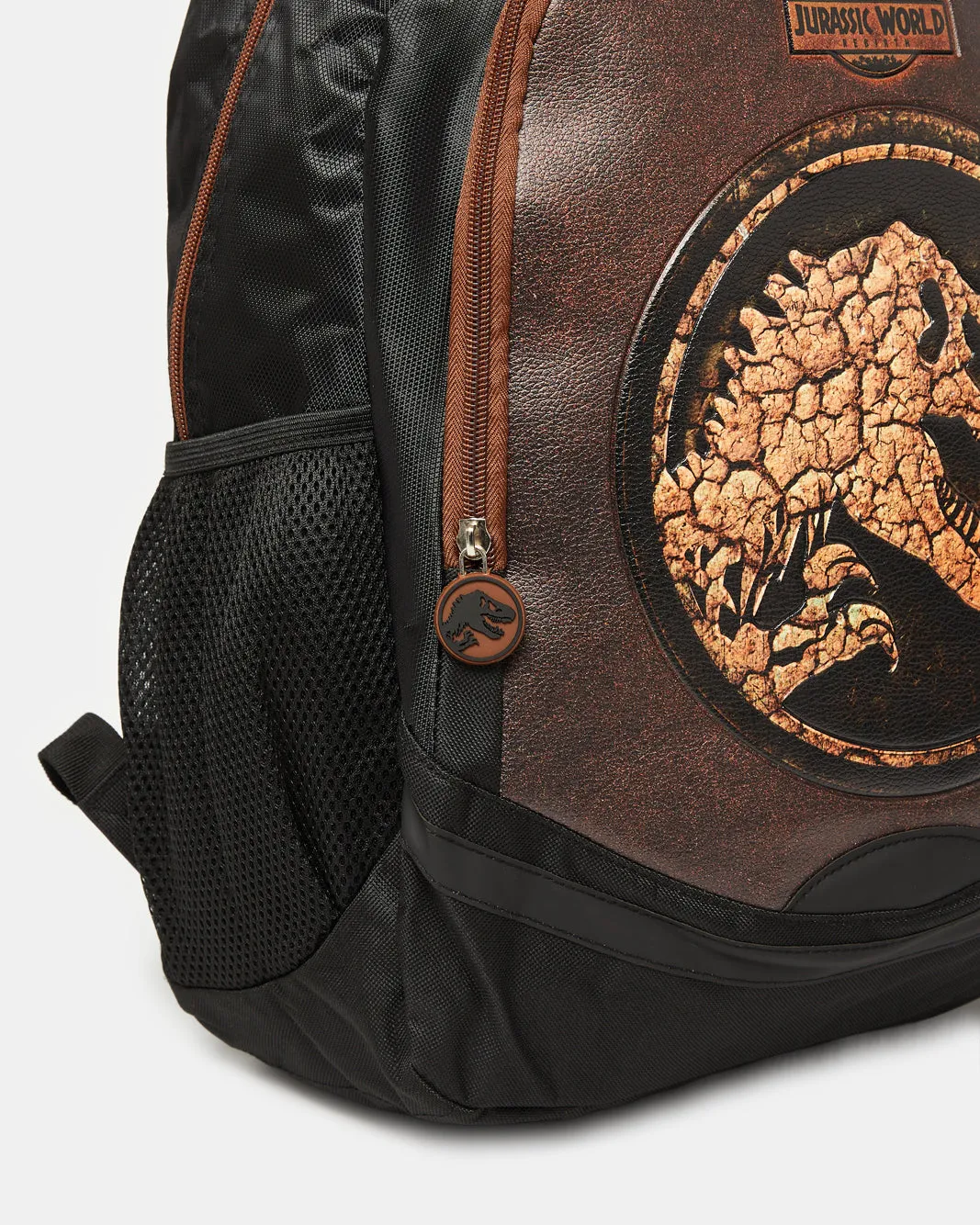 Boys Brown Jurassic World School Backpack (16 Inch) sold by Redtag product image thumbnail 3