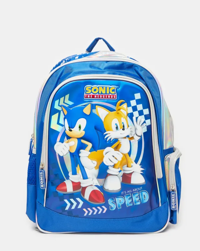 Boys Blue Sonic School Backpack (16 Inch) sold by Redtag