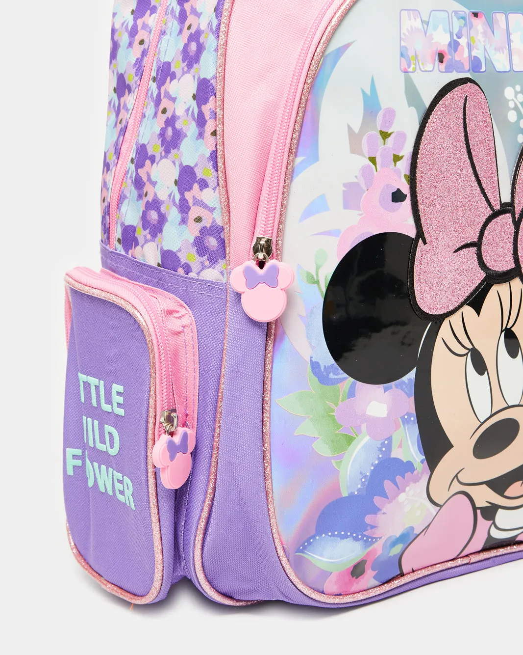 Girls Purple And Pink Minnie Mouse School Backpack (16 Inch) sold by Redtag product image thumbnail 3
