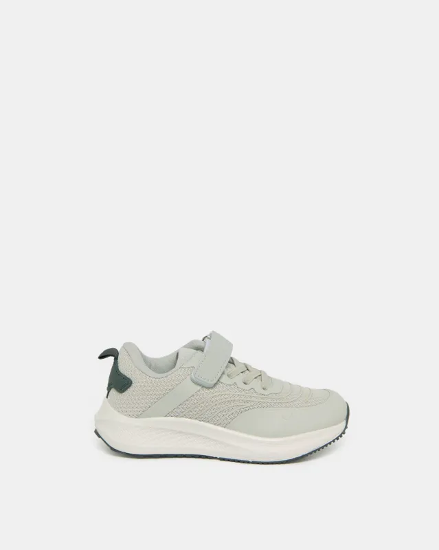 Boys Grey Textured Trainer sold by Redtag