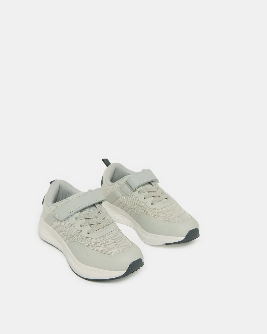 Boys Grey Textured Trainer sold by Redtag product image thumbnail 2