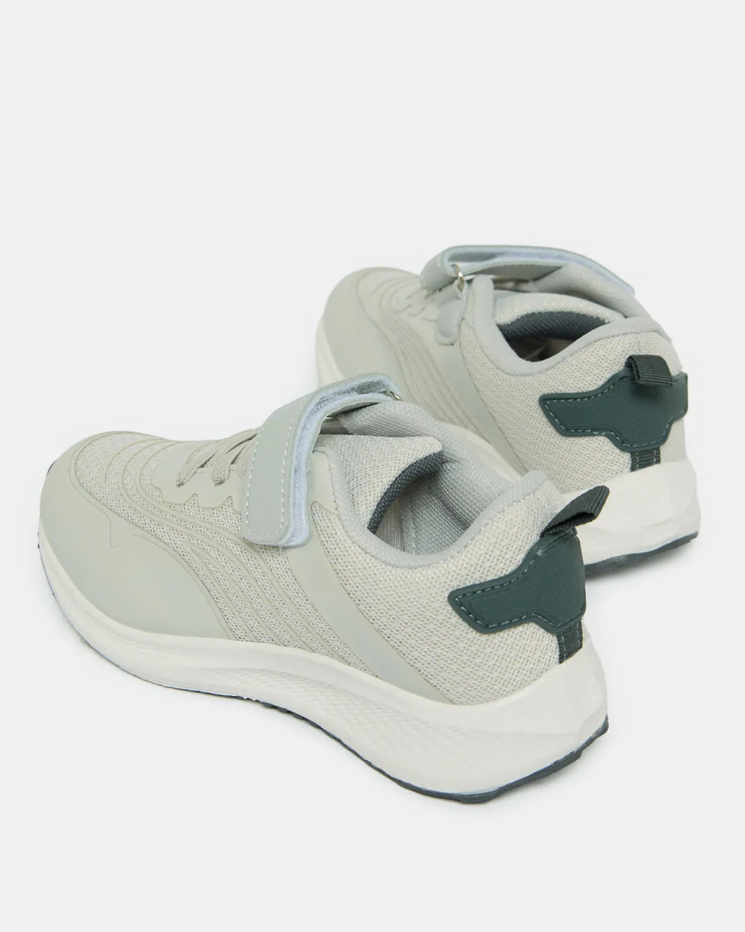 Boys Grey Textured Trainer sold by Redtag product image thumbnail 4