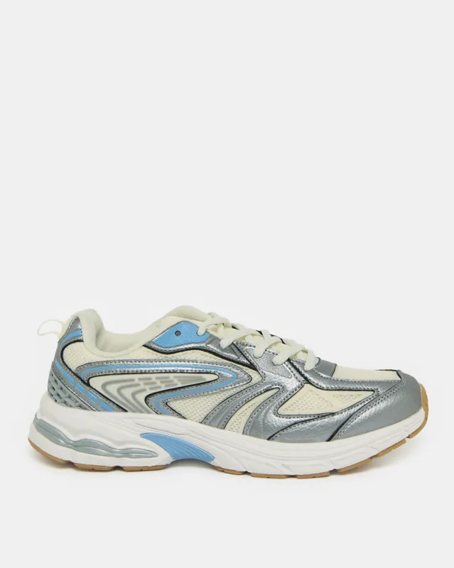 Women Multicolour Lace-Up Trainer sold by Redtag