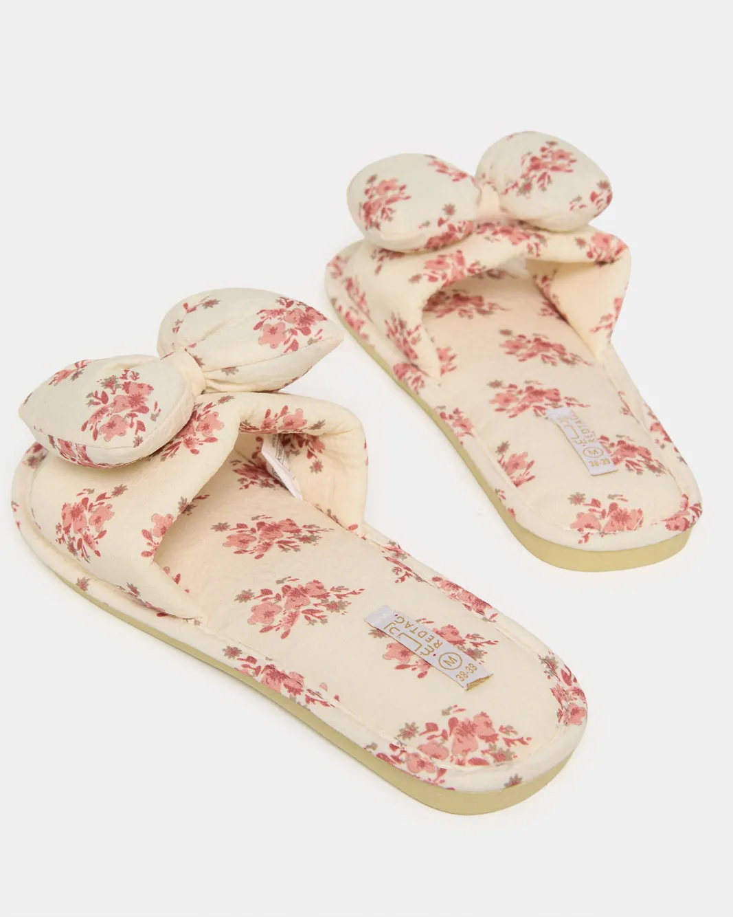 Women Beige Printed Slipper sold by Redtag product image thumbnail 4