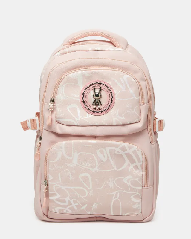 Boys Pink Embellished Backpack (18 Inch) sold by Redtag