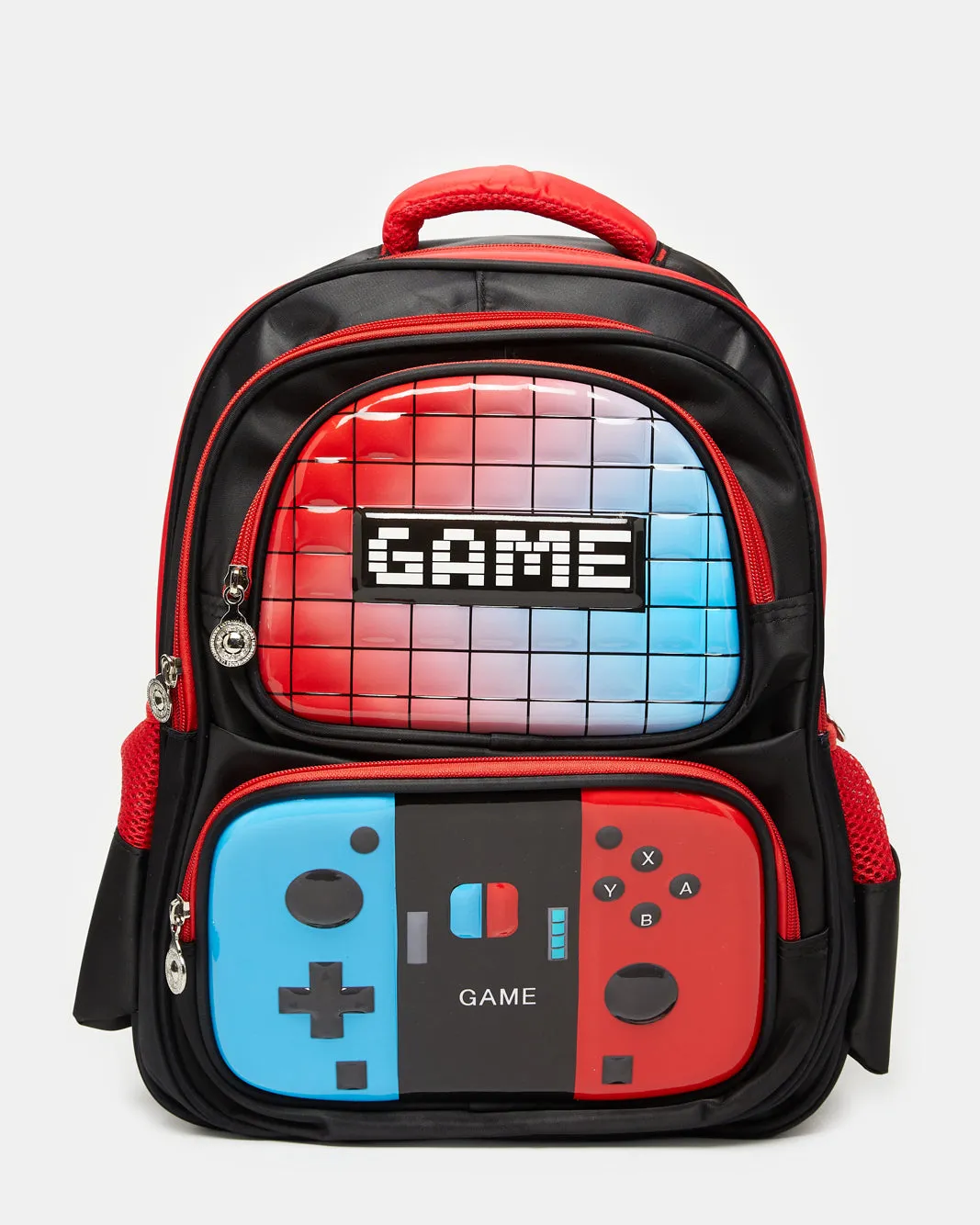 Boys Black And Red Game Embellished Backpack (16 Inch) sold by Redtag