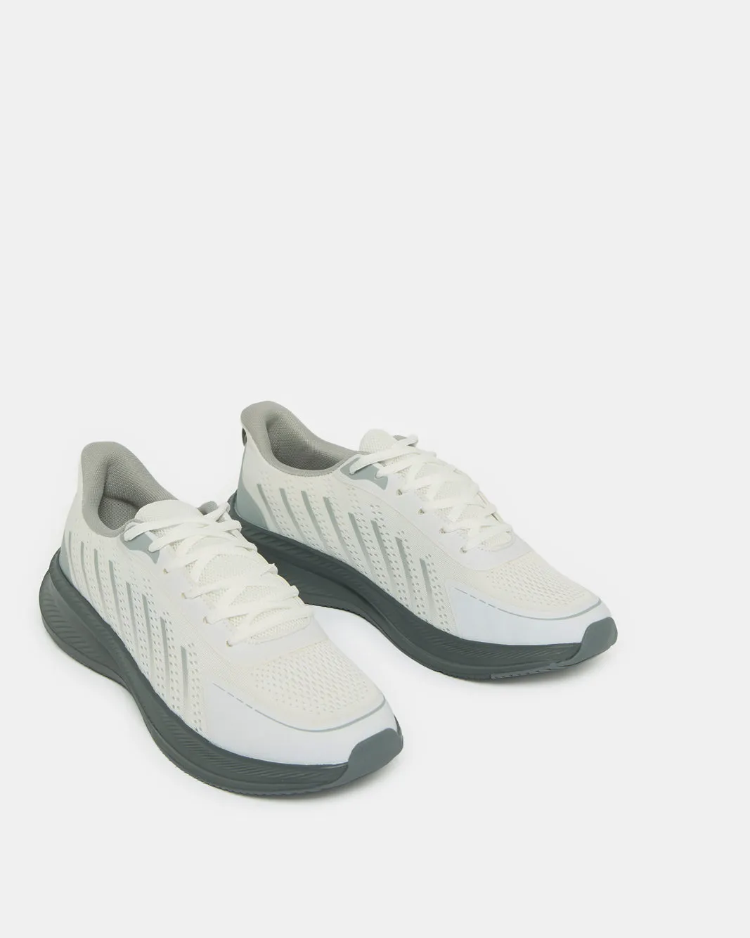 Men White Material Block Sneakers sold by Redtag product image thumbnail 2