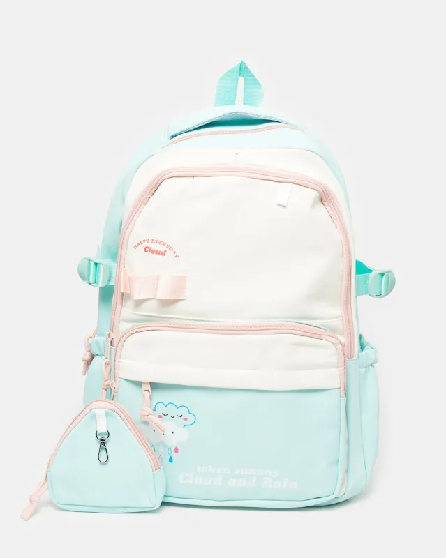 Girls Pink Stylish School Backpack (17Inch) sold by Redtag