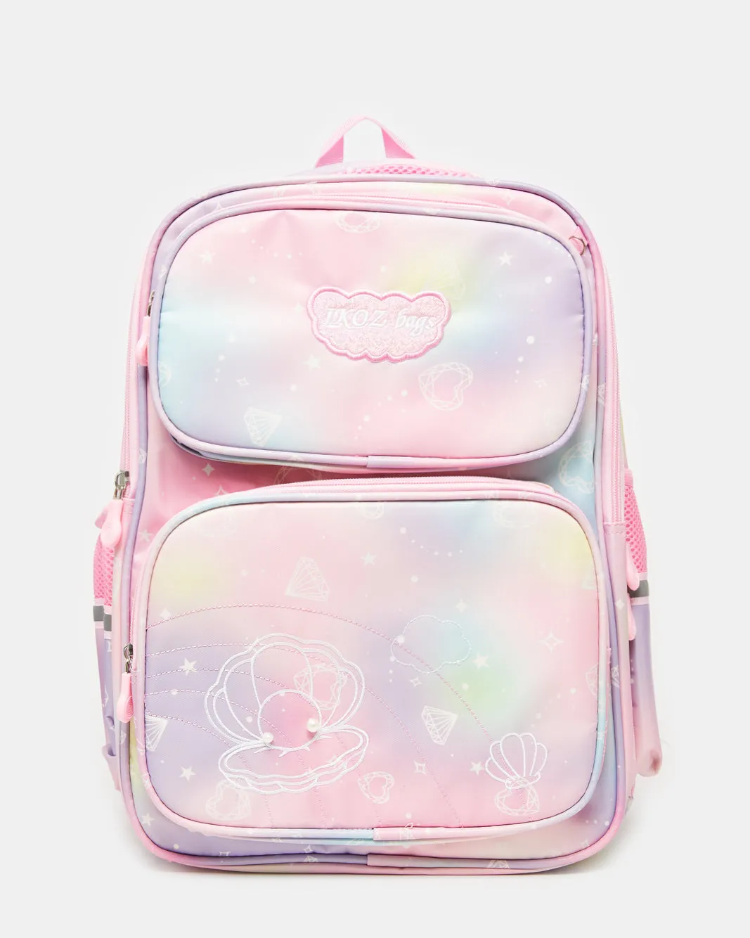 Girls Pink Stylish School Backpack (16Inch) sold by Redtag