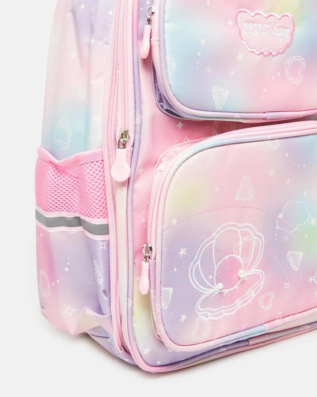 Girls Pink Stylish School Backpack (16Inch) sold by Redtag product image thumbnail 3