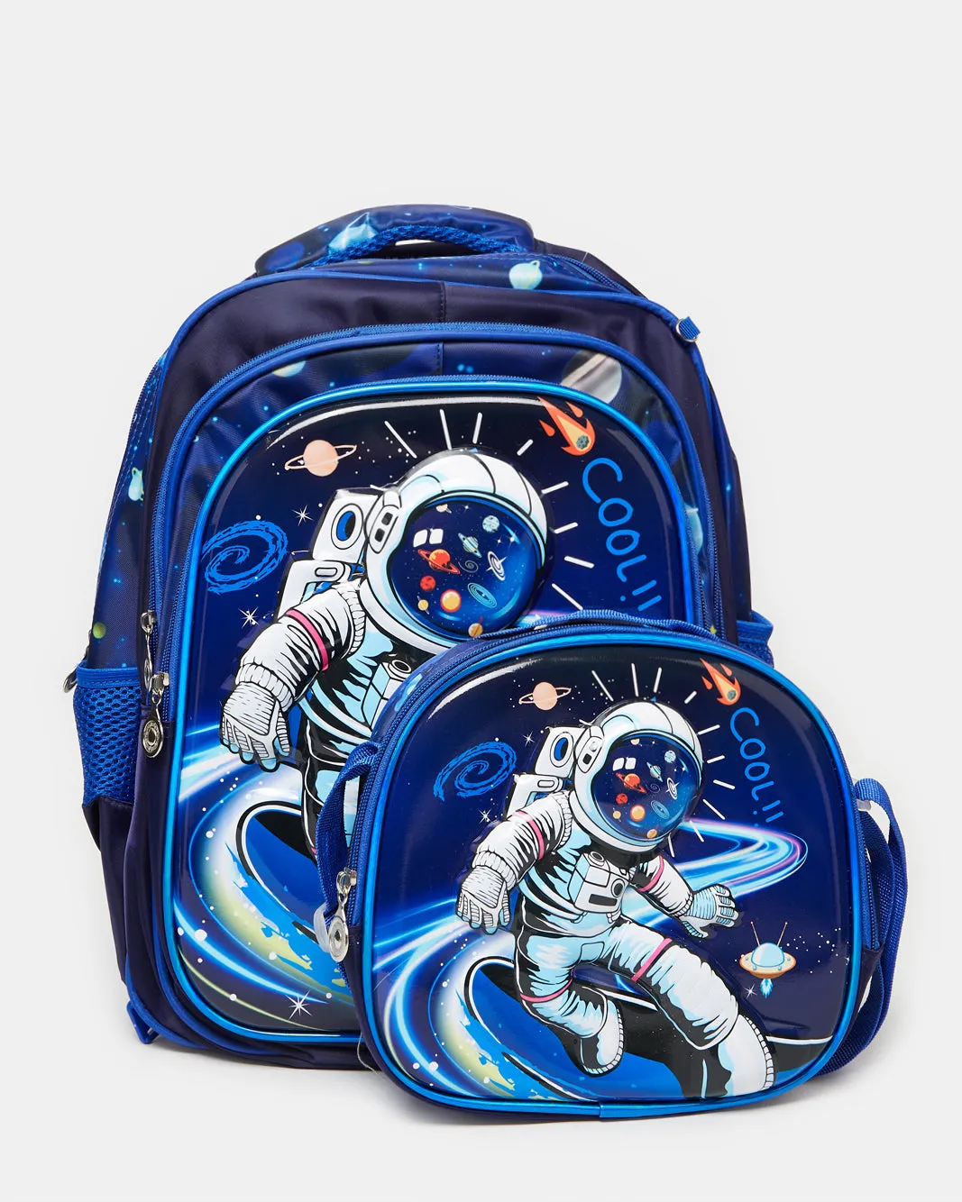 Boys Blue 2 Piece Astronaut Print School Bag (2 Piece) sold by Redtag