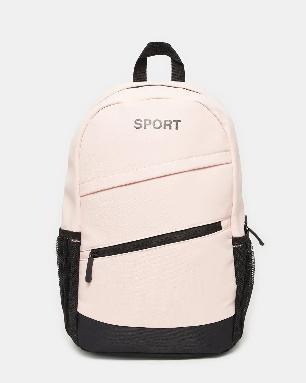 Men Pink Sport Print Backpack sold by Redtag