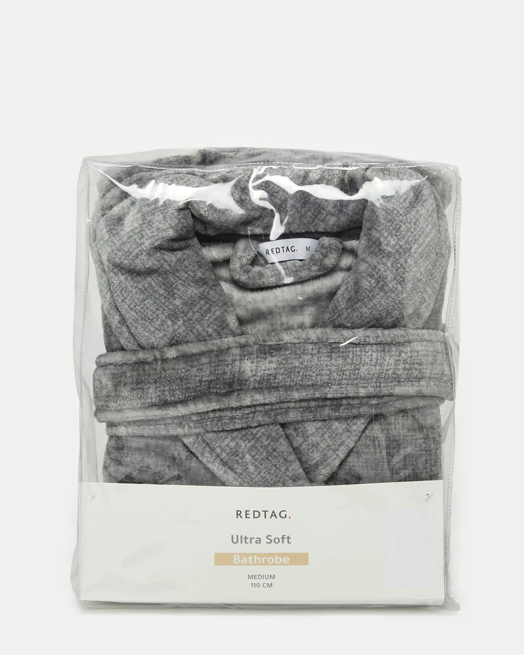 Grey Belted Bathrobe (Medium 110cm) sold by Redtag product image thumbnail 4